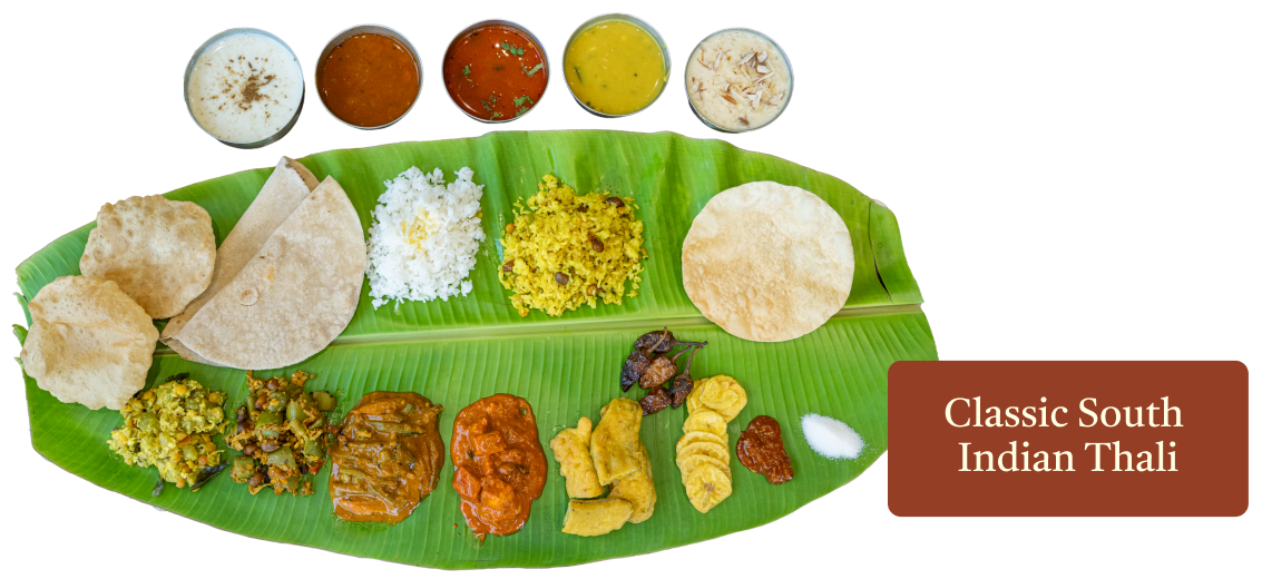 Banana Leaf South Indian Thali