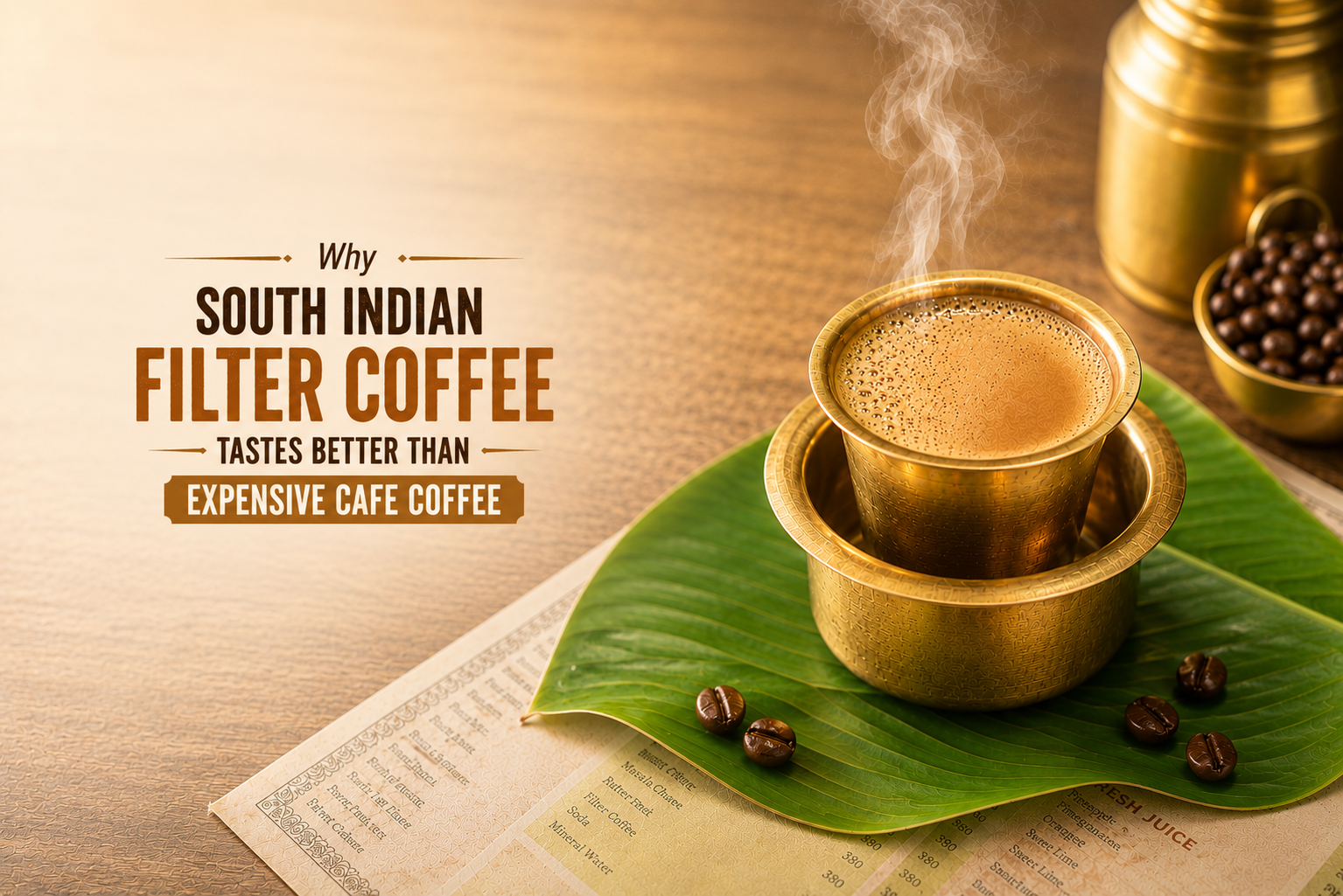 best South Indian filter coffee in ahmedabad